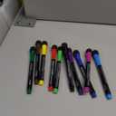 Magnetic Dry Erase Markers Fine: 12 Colors Erasable Whiteboard Markers Fine Point with Eraser Cap, Low Odor White Board Dry Erase Pens Fine Tip for Teachers, Home, Office and School Supplies