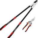 YRTSH Loppers Branch Cutter Heavy Duty Tree Trimmer, Extendable 28-41" Tree Pruner with Compound Action, Tree Cutter with 2 Inch Clean Cut Capacity Chop Thick Branches Effortlessly, 27.8 inches x 9.1 inches