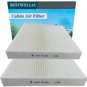 2 Pack White BW134 Cabin Air Filter for Accord Civic CR-V Odyssey Pilot Ridgeline Passport Crosstour ACURA CSX ILX MDX RDX RL RLX TL TLX TSX ZDX