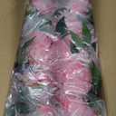 Wedding Centerpieces for Tables 12pcs Rose Ball Artificial Flower Arrangements 11" Silk Floral Half Balls for Party Home Valentine's Day Decoration-Pink