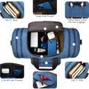 Litvyak Duffle Bag for Travel, 50L Canvas Travel Duffel Bags Overnight Weekend Gym Carry On Luggage Bag for Men & Women(Blue)