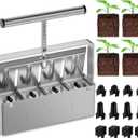 Soil Blocker - 4 Pcs 2-Inch Seedling Maker with Strong Hand Held, Seed Starter Tray for Indoor/Outdoor Plants