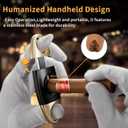 V-Cut Cigar Cutter, Stainless Steel Sharp Blade Cigar Guillotine Scissors for Men(Gold)