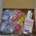 JOYIN 24 Packs Valentine's Day Stretchy Balls with Cards, Classroom Exchange Gift for Kids, Valentine's Party Favors, Classroom and Holiday Reward Prizes, Stress Relief Stretch Balls