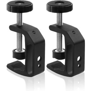 Universal C-Clamp With 1/4 And 3/8 Thread Hole For Desktop Mount Holder LCD Monitor Flash Desks Carts Benches Worktables (2)