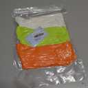 Women's Neon Scrunch Crew Socks 80s 90s Retro 3-Pack Cotton Stacked Boot Calf Cozy Ribbed Slouchy Socks Size 5-10 (1-white/Neon Green/Neon Orange)