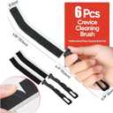 5 x Crevice Cleaning Brush,Multifunctional Cleaning Brush Tool, Bathroom Gap Brush, Small Cleaning Brush, Grout Brush, Kitchen Brush, Cleaning Tools for Toilet, Bathroom, Home, Bathtub, Sink, Household
