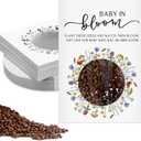 Fumete 50 Pack Baby in Bloom Seed Packets Baby Shower Party Favor for Guest Envelopes Kraft with Clear Window Resealable Seed Organizer Storage Bag for Gender Reveal Party, No Seeds (Colored Flowers)