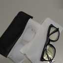 Livho High Tech Blue Light Glasses - Advanced Blue Light Blocking Computer Glasses - Screen Fatigue & UV Protection (*B12 Light Black+Clear Blue)