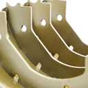 RV MURTS 2 Pairs 10" x 2-1/4" Electric Trailer Brake Shoes Replacement Kits for 2300-3500 lbs Trailer 4 Holes Brake Assembly with Springs&Pins, Trailer Axle Hub Accessories for Camper, Dexter Type.