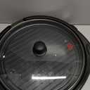 Elite Gourmet EMG-980B Smokeless Electric Tabletop Grill Nonstick, 6-Serving, Dishwasher Safe Removable Grilling Plate, Grill Indoor, Tempered Glass Lid, Adjustable Temperature, 14" Black