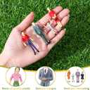 50 Pcs Mini People Figurines 1: 30 Scale Tiny People Model Miniature Sitting and Standing Little Plastic Figurines for Miniature Scenes