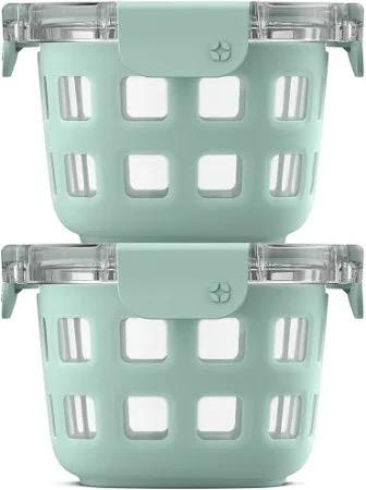 Ello Duraglass 2 Cup Glass Meal Prep Bowl (2 Pack)