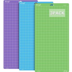 Ecraft Cutting Mat for Cricut Explore One/Air/Air 2 MakerStrong,Standard,Light) 12X24inch (3 pack) Variety Adhesive Quilting Cut Mats Replacement for CraftsSewing and All Arts.