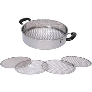 Multi-Purpose Soil Sifter with Handle | Includes 4 Changeable Screens | Ideal for Soil, Rock, Compost, and Debris Sifting
