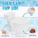 2 x P-oops! Valentines Day Gifts for Him Her, White Elephant Gifts for Adults, Toilet Coffee Mug, Mens Gift, Fruit Bowl, Funny Gag Gift (White)