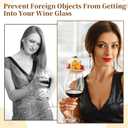 10 Pcs Wine Glass Charcuterie Topper, 4" Mini Charcuterie Boards, Wine Appetizer Plates for Family Gatherings, Restaurants, Bars