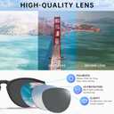 STGATN 2 Packs Round & Aviator Polarized Sunglasses for Women Men UV400 Protection (B. Round Matte Black/Grey + Aviator Black/Grey)