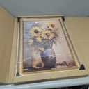 13x19 Picture Frame, HD Real Glass 13x19 Vintage Photo Frame, 13 by 19 Poster Frame with Gold Border Horizontal & Vertical Display for Tabletop or Wall Decor (1 Pack)