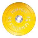 BalanceFrom Color Coded Olympic Bumper Plate Weight Plate with Steel Hub 25LB