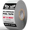 Aluminum Foil HVAC Tape (2" x 300' - 5X Longer Than The Competition) 3.9 mil - Perfect for Ductwork, Insulation, Dryer Vents, AC, & More!