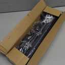 Curtain Rods for Windows 2 Pack 36-78 inch 5/8 inch Matte Black Curtain Rod with Brackets Adjustable by Splicing for Bedroom Kitchen Study Living Room