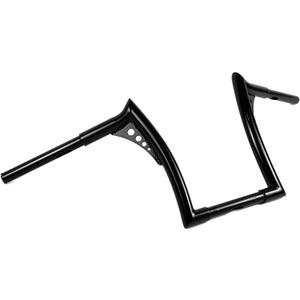 12" Rise 1-1/4'' Batwing Ape Hanger Meathook HandleBar Fit for Harley Sportster XL Softail FLST FXST Gloss Black (12 in Rise Gloss Black)