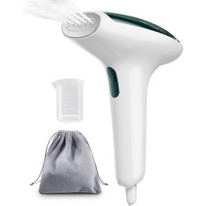 CPWORLD Steamer for Clothes, Travel Steamer, 20-Second Fast Heat-up, Strong Penetrating Steam, Water Cup and Storage Bag Included, Portable Steamer for Clothes, for Home, Office and Travel