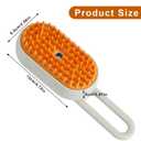 Cloud Cat Brush, 3-in-1 Self-Cleaning Cat Brush Steam Pet Brush with 360 Rotating Arm Cat Hair Steamy Brush Dog Steam Brush for Shedding Best Steam Brush for Pet Cat Dog (Khaki)