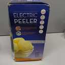 Electric Potato Peeler Automatic Potato Peeler Machine, Electric Peeler Fruits and Vegetables, Apple Peeling Machine for Kitchen [1 Adapter 2 Extra Blades] with Apple Corer (Black-C)