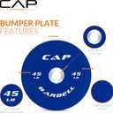 CAP Barbell Rubber Olympic Bumper Plate | 45lbs