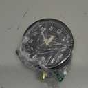 SHISEDECO Alarm Clock with Backlight, 4.5 inches Bedside Analog Non-Ticking Silent Small Deskclock with Arabic Numerals, Battery Operated Round Tableclock for Living Room, Bedroom (Black Color)