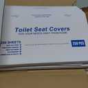 Disposable Toilet seat Hotel Toilet Cover Cushion Paper Public Toilet Cushion Paper Portable Travel (1/2 Pure Wood Pulp 250 Sheets/Box)