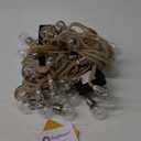 Brightown Solar String Lights Outdoor, 2 Pack 30Ft Vintage Hemp Rope Patio Lights with 15 Shatterproof Bulbs, 8 Light Modes Waterproof Hanging Lights for Backyard Fence Caf Bistro Decor, Warm White (60FT G45)