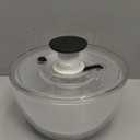 OXO Good Grips Salad Spinner | Lettuce Spinner | Fruit Washer | Fruit Washing Bowl with Strainer | Vegetable Cleaner | Salad Cleaner | Lettuce Washer | 6.22 Quart Capacity (White)