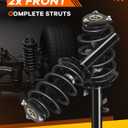172751 172750 Front Struts Shocks for Ford FWD, OCPTY Complete Strut Assembly Spring Fits 2014 2015 2016 2017 2018 2019 for Ford Escape | 2014-2015 for Ford Escape AWD Quick Struts Amortiguadores 2PCS