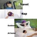 3D Contoured Sleep Mask for Women Complete Blackout Eye Cover for Men Adjustable Strap Ice Silk Lycra Ergo Eye Mask for Sleeping Travel Nap Meditation Zero Pressure Breathable Comfortable (Pink)