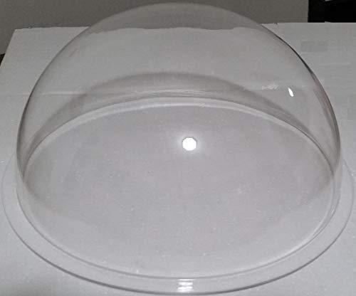 SUPREMETECH Acrylic Dome/Plastic Hemisphere - Clear - 15" Diameter, 3/4" Flange with No Pre-Drilled Holes