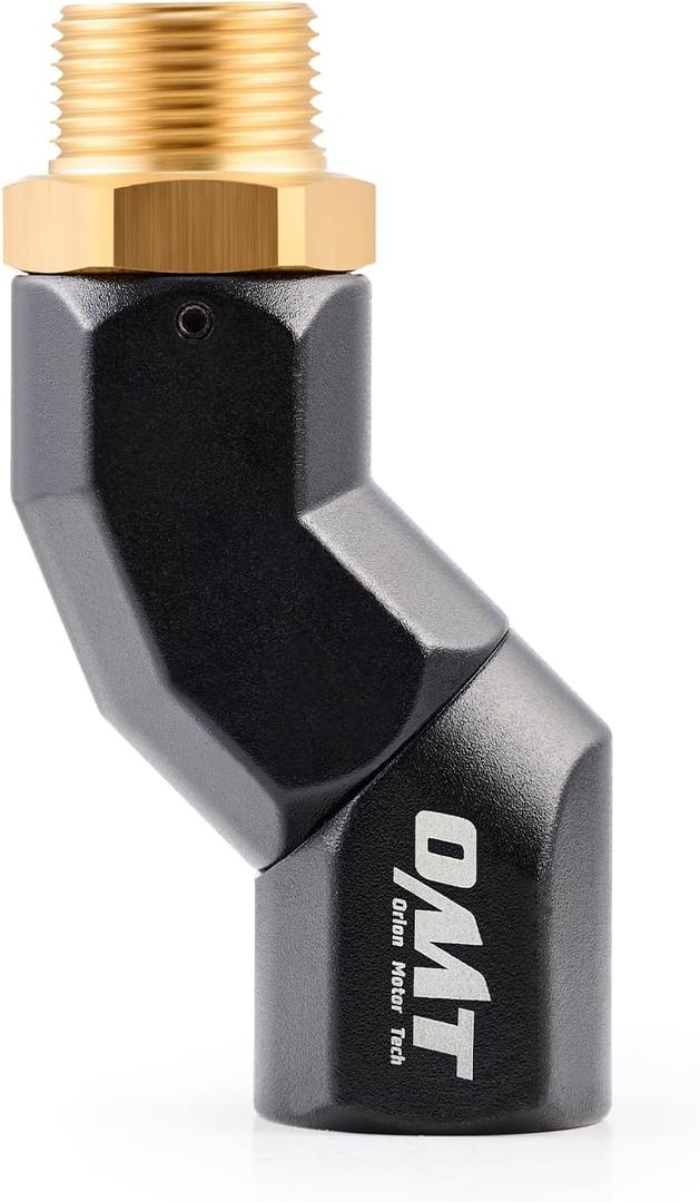 Orion Motor Tech Fuel Hose Nozzle Swivel, 3/4" Dual NPT Threads Fuel Transfer Swivel Multi Plane 360 Rotating Fuel Tank Fuel hose Connector for Fuel Pump Hose Nozzle Transfer Diesel Gasoline Kerosene