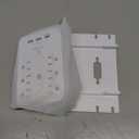 Wall Outlet Extender with Surge Protector, 6 AC Outlets, Shelf, 2 USB & USB C Charging Ports - Home & Dorm Plug Expander (White)