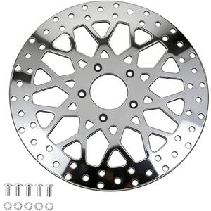 11.5'' Rear Brake Rotor for Harley motorcycle 1984-2020, Compatible with Electra Glide Road King Softail Dyna Sportster 883 1200 Street Glide Road Glide, Mirror Finish Stainless Steel