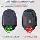 SUPALAND Key Fob Keyless Entry Fits for Toyota Tacoma RAV4 4Runner Prius C 2013 2014 2015 2016 2017 2018 2019-2023 Remote Control Head Key Replacement HYQ12BDM HYQ12BEL 89070-42820 H Chip (Set of 2)
