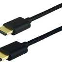 GE HDMI Cable, High Speed, Ethernet, 4 Foot HDMI, 4K Ultra HD, Full HD 1080P, 10.2Gbps Data Transfer, Works with HDTV, Cable, Game Consoles, Blu Ray, and More, Gold Plated Connectors, Black, 33573