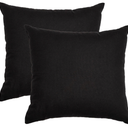2 Pcs Black Pillowcases 23"x24" inch
