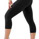 USAUPUP High Waisted Leggings with Pockets for Women Buttery Soft Full Length Capri Workout Yoga Pants Size XL