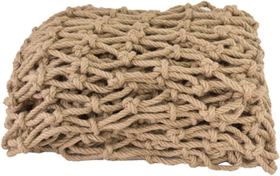 Pet Barrier Net Outdoor Safety Net Protective Railing Rope Net Multifunctional Decorative Mesh, Rope Thickness 6 mm (Color : 10cm Aperture, Size : 1x2m)