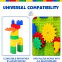 aotipol Building Blocks for Kids Toddlers Including a Baseplate, 101-piece Large Classic Building Bricks Set for Kids of All Ages, Basic STEM Toys Gift, Compatible with All Major Brands