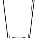 4 pack Blue cups with stars
