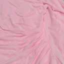 Lrady Women's Wedding Guest Dress Evening Gowns High Neck Formal Cocktail Party Maxi Bodycon Dresses with Cape Sleeve (Pink, M)