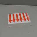 PATIKIL Arrow Sticker 4 Inch, 4 Sheet Directional Sign PVC Adhesive Removable Floor Decal for Floor Wall Marking, Red